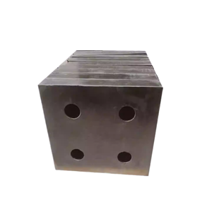 Cấu trúc thép bốn lỗ xây dựng tấm thép đục lỗ cách ly địa chấn với khung lưới và ổ trục cao su xốp - Product Image 3