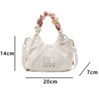 Sacs pour femmes Colefa, nouveaux, tendance, polyvalents, élégants, sacs à main à perles avec style occidental décontracté, bandoulière