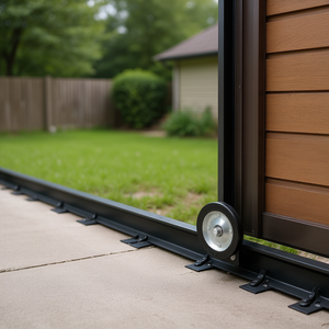 Kit de portail coulissant réglable de 6 pieds, quincaillerie robuste avec roulettes pour portes et fenêtres, pour usage extérieur - Product Image 2