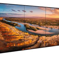 Pantalla LED de paso fino con certificación CE FCC RoHS, pantalla de video para exteriores P1.5 P2, pantalla comercial 4K sin costuras IP65