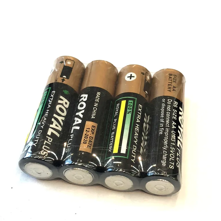 ROYAL AA Batteries with Power Boost 4 Count Pack Double A Battery with Long-Lasting Power for Household and Office Devices