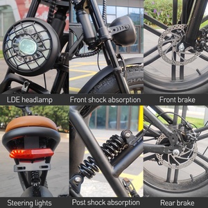 Precio de Fábrica, Bicicleta Eléctrica de Montaña con Llantas Gruesas para Adultos, Barata, 20 Pulgadas V20, Dos Ruedas de 26'', 48V 15Ah 150 - Product Image 4