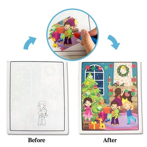 Libro da Colorare ad Acqua <span class=keywords><strong>Montessori</strong></span> per l'Educazione Precoce, Riutilizzabile ed Ecologico, Regalo Perfetto per Bambini - Product Image 3