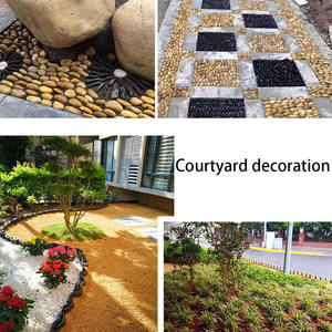 Ciottoli gialli decorativi naturali ciottoli di pietra di <span class=keywords><strong>fiume</strong></span> di qualità all'ingrosso della fabbrica - Product Image 6