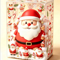 Nouveau jouet anti-stress transfrontalier Père Noël à presser, gadget de décompression à rebond lent, décoration mignonne, cadeau de fêtes