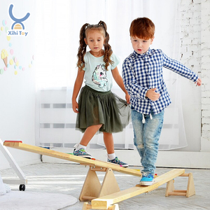 Di alta qualità per bambini giocattolo educativo legno naturale <span class=keywords><strong>altalena</strong></span> e equilibrio arcobaleno Swing Board per la scuola fabbrica all'ingrosso - Product Image 3
