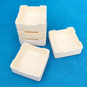 أواني سيراميك الألومينا مربع بوتقة صينية فرن صناعي طين حراري سيراميك ذوبان بوتقة مربعة قطع مخصصة - Product Image 1