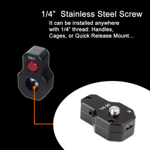 Controller di registrazione video in alluminio, utilizzando il protocollo Lanc con <span class=keywords><strong>1</strong></span>/4 thread per la registrazione video. Misura per <span class=keywords><strong>SONY</strong></span> A7S3/A73/A7M4 - Product Image 2