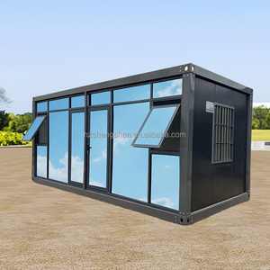 <span class=keywords><strong>Casa</strong></span> Container Prefabbricata in Acciaio di Alta Qualità da 20 Piedi, Grande Veranda in Vetro, Design Moderno, Protezione Ambientale, Hotel Villa - Product Image 3