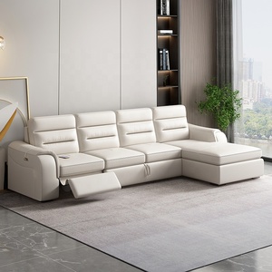 Sofá multifuncional en forma de L simple y moderno Sofá cama plegable de esquina con espacio de almacenamiento Sillón reclinable eléctrico se puede personalizar - Product Image 1