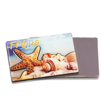 Fabricant Personnalisé Animal Tortue Pantoufle Île Mer Plage Aimants pour Réfrigérateur Bois MDF Souvenir 3D Aimant pour Réfrigérateur en Bois