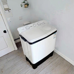 เครื่องซักผ้าไฟฟ้ากึ่งอัตโนมัติถังคู่ขนาด7กก. 7.5กก. เครื่องซักผ้าพร้อมถังพลาสติกขนาดเล็กซักอบแห้ง - Product Image 3