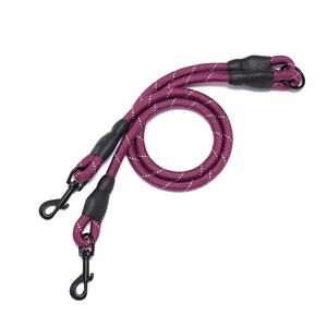 Fabricantes al por mayor correa doble <span class=keywords><strong>para</strong></span> <span class=keywords><strong>perros</strong></span> con doble gancho reflectante estilo casual arnés <span class=keywords><strong>de</strong></span> tracción aleación <span class=keywords><strong>para</strong></span> hebilla <span class=keywords><strong>para</strong></span> <span class=keywords><strong>dos</strong></span> <span class=keywords><strong>perros</strong></span> - Product Image 5