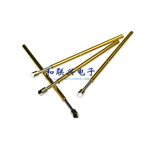 Probe PM75 T2 Triangular Tip Nickel Plated 1.0mm Spring Test Pin <b>28mm</b> Length - Product Image 2