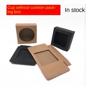 Factory Direct <strong>Small</strong> Batch Wholesale Black Kraft <strong>Paper</strong> Folding <strong>Box</strong> 4C for Candle Wallet Universal Window Coaster Packaging <strong>Box</strong> - Product Image 3