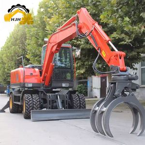 Excavadora con Motor Yuchai/Yanmar, Maquinaria para Movimiento de Tierras, Mini Excavadora de Ruedas China en Venta - Product Image 1