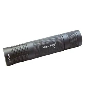 만타 레이 395nm UV LED 손전등 작은 직선 튜브 UV 손전등 형광 감지 라이트 UV 접착제 경화