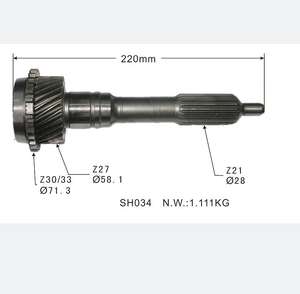 Pièces automobiles en gros <span class=keywords><strong>de</strong></span> Chine, <span class=keywords><strong>arbre</strong></span> d'engrenage d'entrée <span class=keywords><strong>de</strong></span> <span class=keywords><strong>transmission</strong></span>, entraînement principal pour 33301-35071 - Product Image 1
