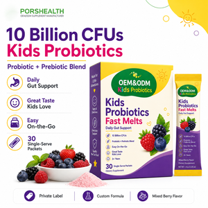 Poudre Probiotique Bio pour Enfants Marque Blanche LGG BB-12 20 milliards UFC Sans Gluten Soutien Immunitaire Santé Intestinale Digestion Cerveau NSF-GMP - Product Image 4