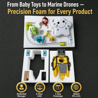 Insert de protection intérieur personnalisé en mousse EPE de forme spéciale, antichoc, écologique et recyclable pour l'emballage de boîtes cadeaux