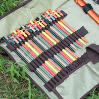 Piquets de tente en acier coloré, stables pour le camping, ancrage au sol avec crochet et corde pour le camping, parasol de plage extérieur