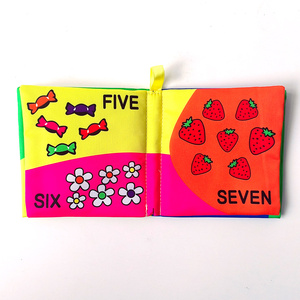 Best-seller 3d bébé <span class=keywords><strong>livre</strong></span> en tissu bébé apprentissage animaux fruits formes chiffres <span class=keywords><strong>anglais</strong></span> lavable tissu <span class=keywords><strong>livre</strong></span> - Product Image 3