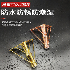 Patas de Muebles en Forma de Bambú Wansheng, Acero al Carbono con Pintura Dorada en Aerosol, Patas de Soporte para Sofá y Gabinete de Lujo Ligero - Product Image 3