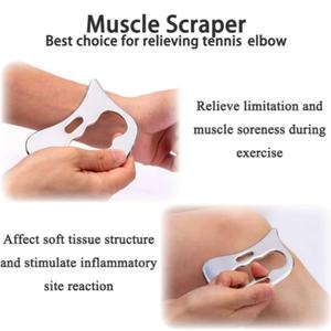 Masajeador Facial de Acero Inoxidable con Forma de Cuchillo y Superficie de Espejo Gua Sha para la Movilización de Tejidos Blandos del Rostro, Reduce la Tensión Muscular - Product Image 5