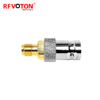 Adaptateur d'alimentation d'usine Sma femelle vers Bnc Jack femelle Rf adaptateur coaxial coaxial (rf) ROHS en stock cuivre laiton