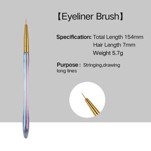 Pinceau à ongles en acrylique ultra-fin coloré pour la peinture <span class=keywords><strong>sur</strong></span> ongles et la sculpture florale - Product Image 2