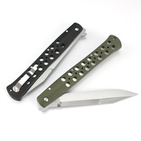 Cuchillo Plegable, Hoja de Acero S35VN, Mango de Nailon Estilo Esqueleto, Estilo Italiano, 4 Estilos, OEM