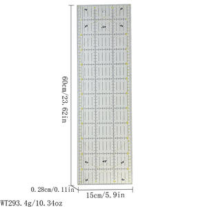 Acrylique Patchwork Règle Coupe Tissu Outils Vêtements Debout Décision Jauge <span class=keywords><strong>Couture</strong></span> Résistance Règle Densité Spin Ruban À Mesurer - Product Image 1