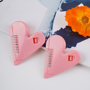 Tondeuse à cheveux électrique en plastique rose en forme de cœur pour enfants, usage domestique et beauté - Product Image 2