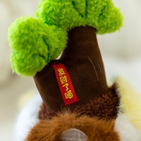Vente en gros de jouets en peluche en forme de fleur de 7 pouces Machines à coudre de style Noël fabriquées en usine avec un matériau de doublure en maille