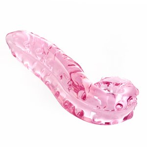 Juguete sexual para adultos con simulación de lengua de cristal rosa, masturbador femenino, juguetes sexuales anales - Product Image 5