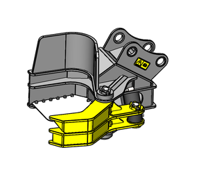 Machine de coupe à structure simple XUVOL OEM/ODM, cisailles hydrauliques forestières de 400 mm pour l'excavation, cisailles à bois pour arbres - Product Image 1