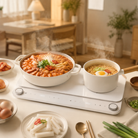 Table de cuisson à induction double 3400W avec deux brûleurs et contrôle de température indépendant OEM