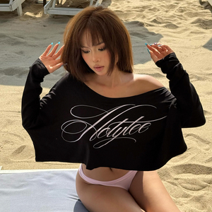 T-shirt court imprimé lettres pour femme, coupe ample, style Y2K streetwear, haut décontracté à manches courtes, tee-shirt graphique tendance pour l'été - Product Image 3