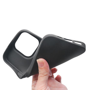 Custodia Nera Opaca Morbida in <span class=keywords><strong>Silicone</strong></span> TPU Antiurto per <span class=keywords><strong>iPhone</strong></span> 16 Pro Max 15 14 Plus 13 <span class=keywords><strong>12</strong></span> 17 Air 16e - Product Image 6