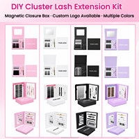 Kit de Cils en Grappes en Gros Direct Usine, Marque Privée, Grappes de Cils Individuelles, Kit d'Extension de Cils DIY Premium
