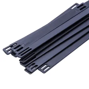 Placa marcadora de Cable de nailon negro FSCAT 3,97*100MM Etiqueta de Cable marcador etiqueta Cable Tie con etiqueta