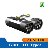 Adaptateur de chargeur de voiture électrique triphasé 32A GBT vers Type 2, nouvelle énergie, certifié CE, indice de protection IP55, 22 kW max