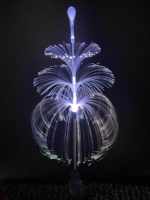 Cadeaux de Noël populaires pour enfants, éclairage LED à fibre optique à changement de couleur blanc, alimenté par énergie solaire, résistant à l'eau IP65, PMMA, CRI élevé 80-90