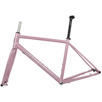 Cadre de vélo de route en alliage d'aluminium Seaboard CT1 pour gravier, avec passage interne des câbles, compatible guidon plat, frein à disque 700C, fourche à axe traversant