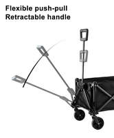 Remorque de camping pliable en métal WZ TC-12 pour le camping et les courses - Légère et compacte