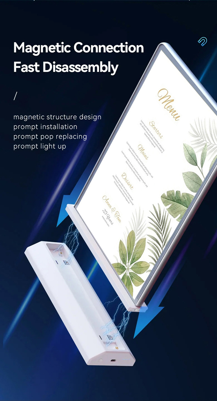 VA購買部出張所2011summer LED LIGHT PANEL 未開封品 Lightstar LXDBA4 - A4 Silver Desktop Aluminum Frame LED Light