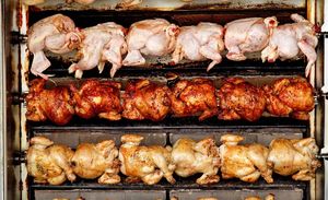 <span class=keywords><strong>Barbecue</strong></span> en acier inoxydable, prix bas, machine à rôtir au charbon de bois portable, commerciale, pour poulet - Product Image 5