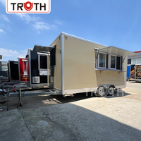 Camion de restauration mobile Truth avec équipement de cuisine complet, camion de pizza, café et crème glacée avec cuisine complète