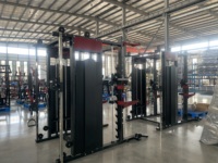 Chine Entraîneur complet Équipement de fitness Câble Crossover Gantry Smith Machine Squat Rack avec plaques d'alimentation pour la musculation
