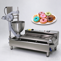 Machine automatique à faire des beignets, machine à frire les beignets en acier inoxydable, machine à beignets de table, mini-friteuse à beignets